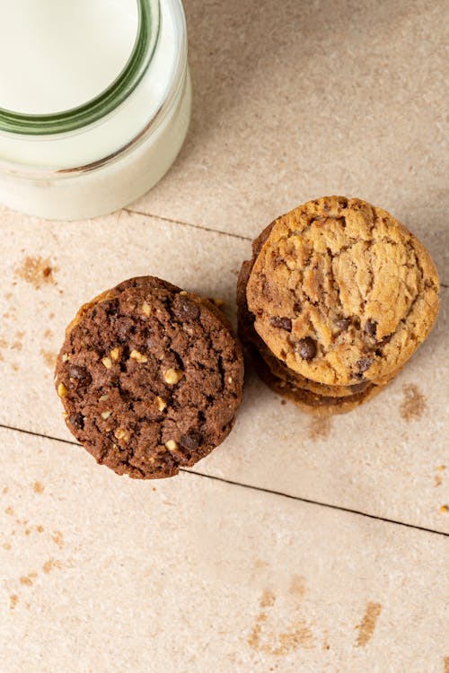 Homemade Cookies with Milk