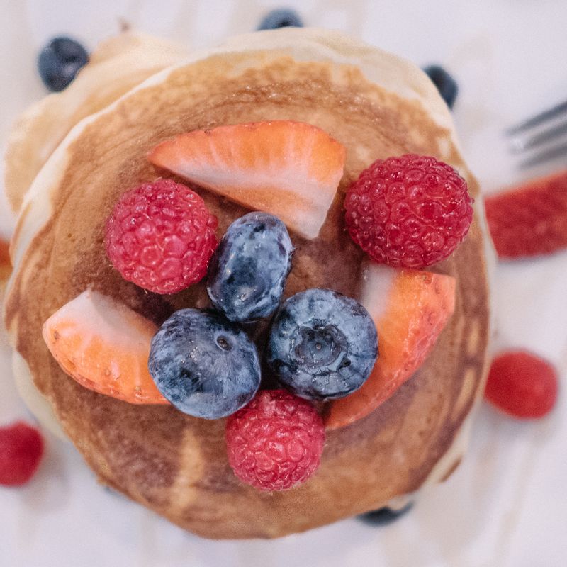 Easy Pancakes with Pancake Mix and Vanilla