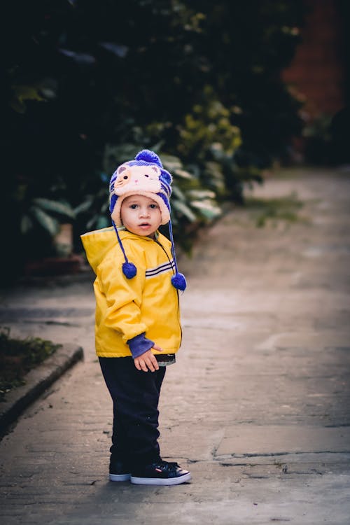 Free Photo of Child Wearing Beanie Stock Photo