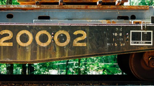 rusty train wagon