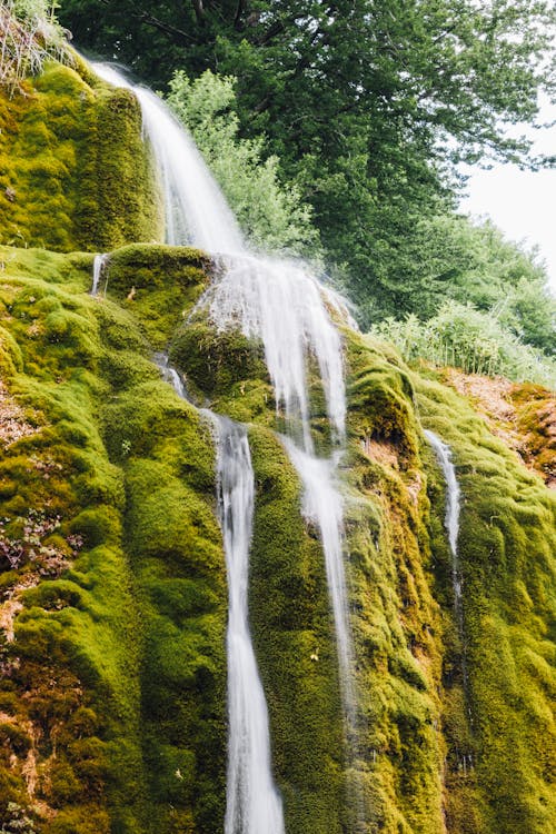 Nahaufnahme Fotografie Von Wasserfällen