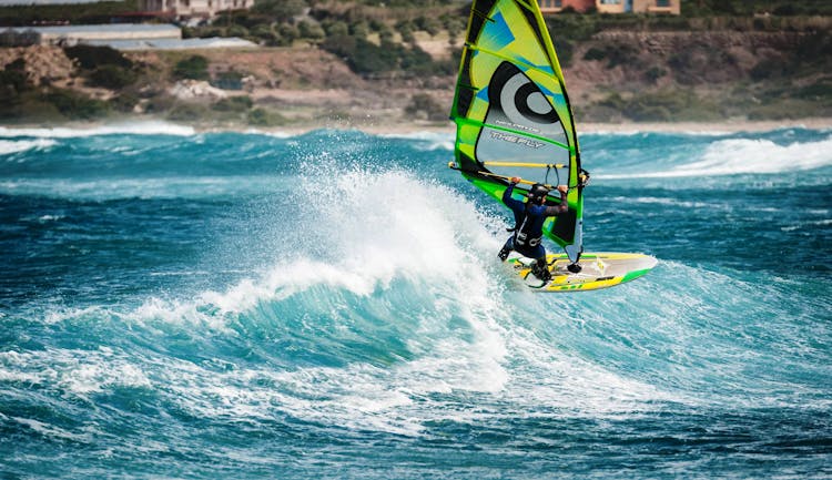 Man Windsurfing