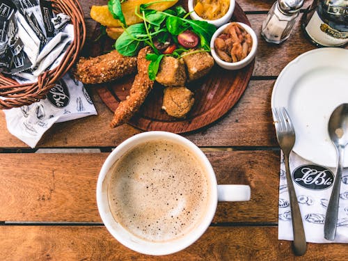 Portrait Du Petit Déjeuner Sur La Table