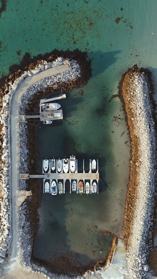 Free stock photo of aerial photography, boats, bodø