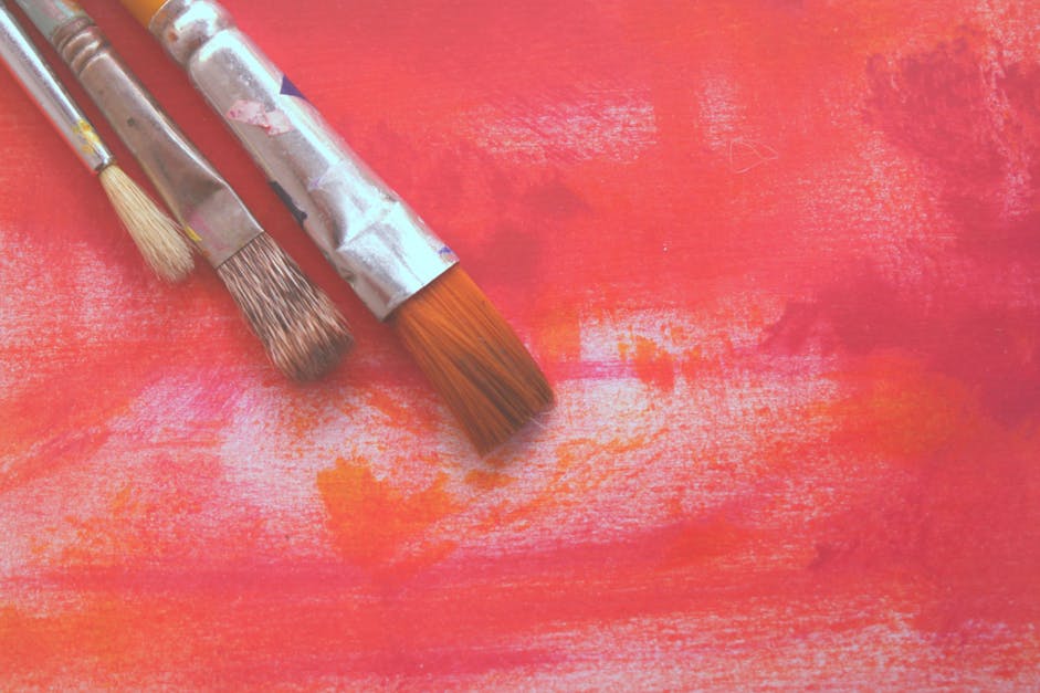 Free stock photo of #bright #paint #colour #pink #brushes #artist #art