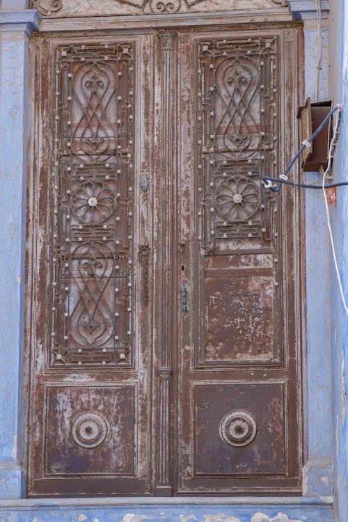 A door with intricate designs on it