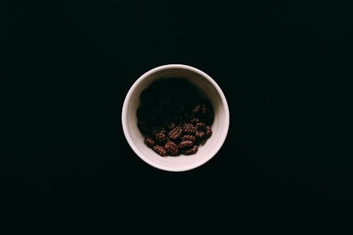 Free Coffee on White Cup Stock Photo