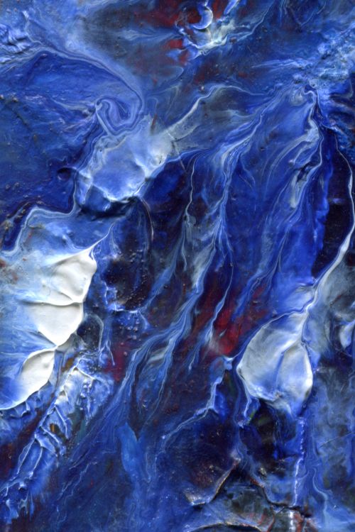 Free Captivating abstract texture art with blue and white flowing patterns. Stock Photo