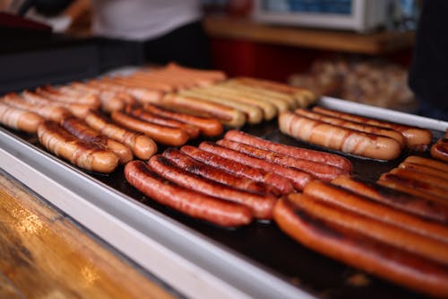 Gratis lagerfoto af bratwurst, delikat, flamme