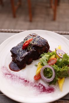 Dressing With Meat And Vegetables