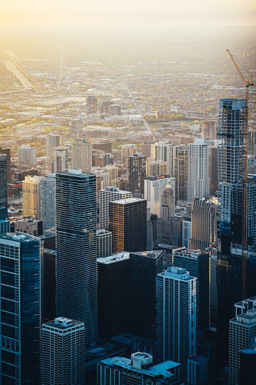 Luchtfoto Foto Van Stadsgebouwen