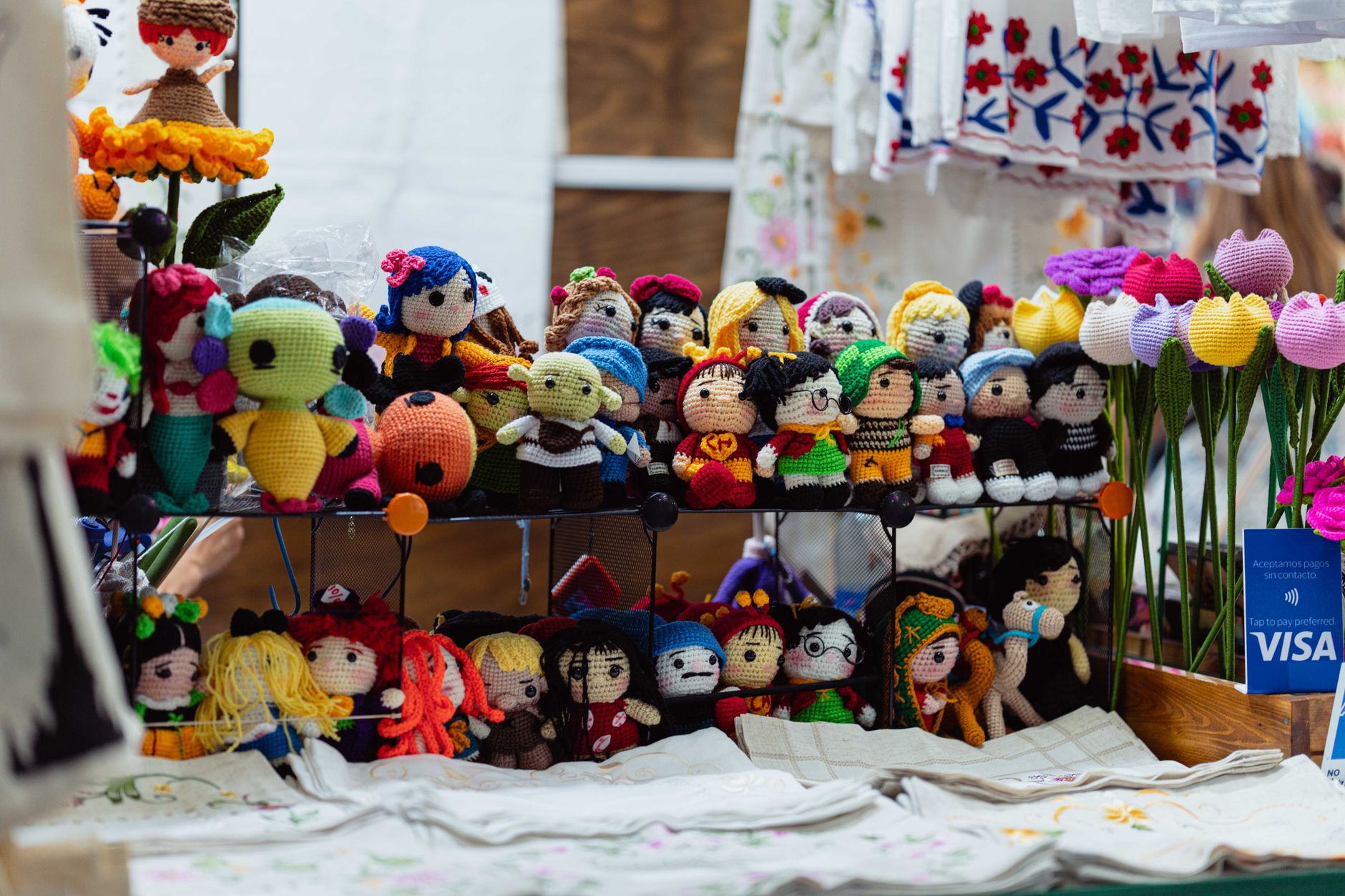 Colorful Display of Plush Toys
