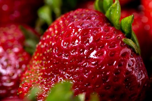 Foto Del Primo Piano Della Frutta Della Fragola