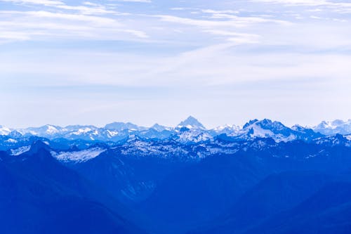 Blue Mountains Onder Witte Wolken