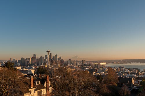 Ücretsiz Seattle Skyline Fotoğrafı Stok Fotoğraflar
