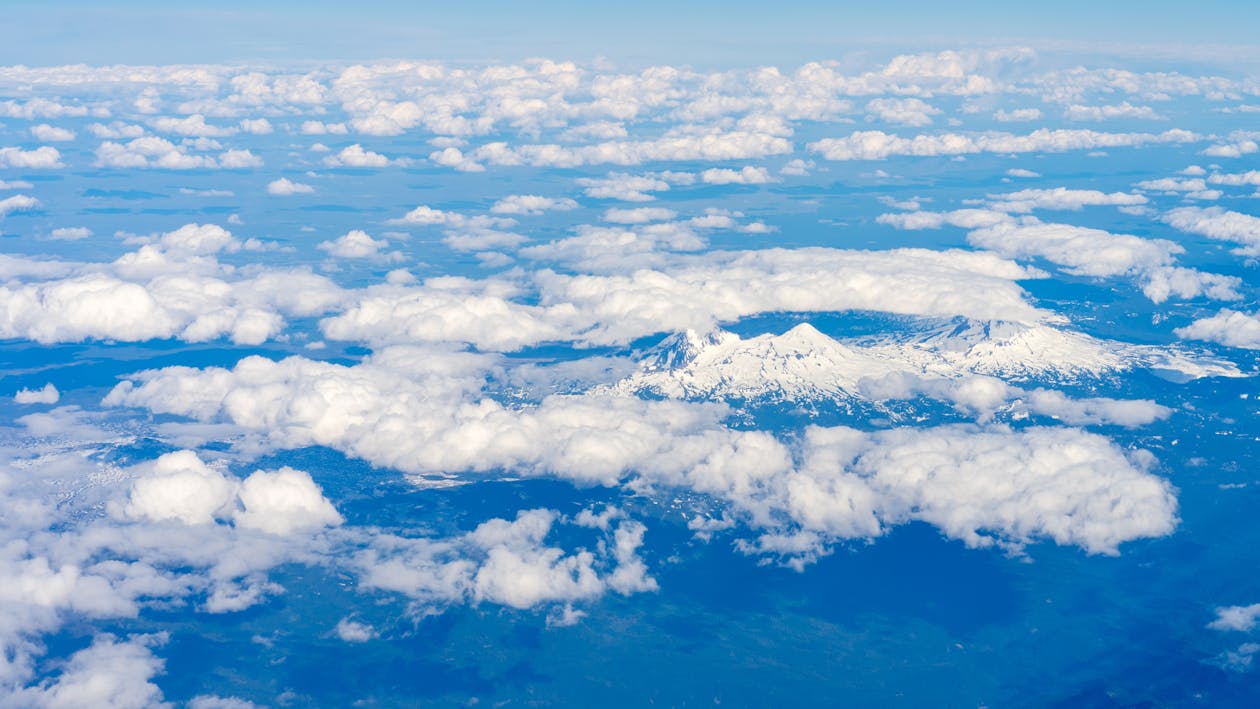Free Sea of Clouds View Stock Photo