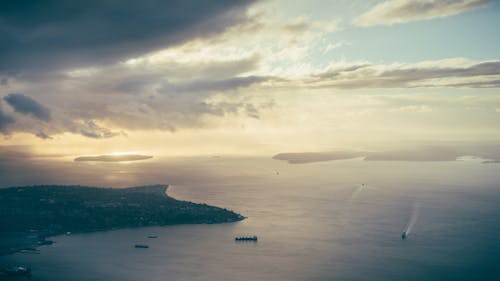 Boats Approaching City