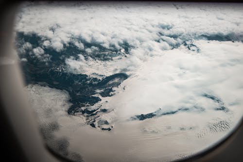 Kostenloses Stock Foto zu aviation, glacier, window