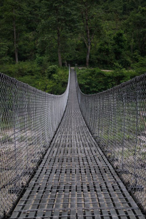 Fotografi Close Up Gray Bridge