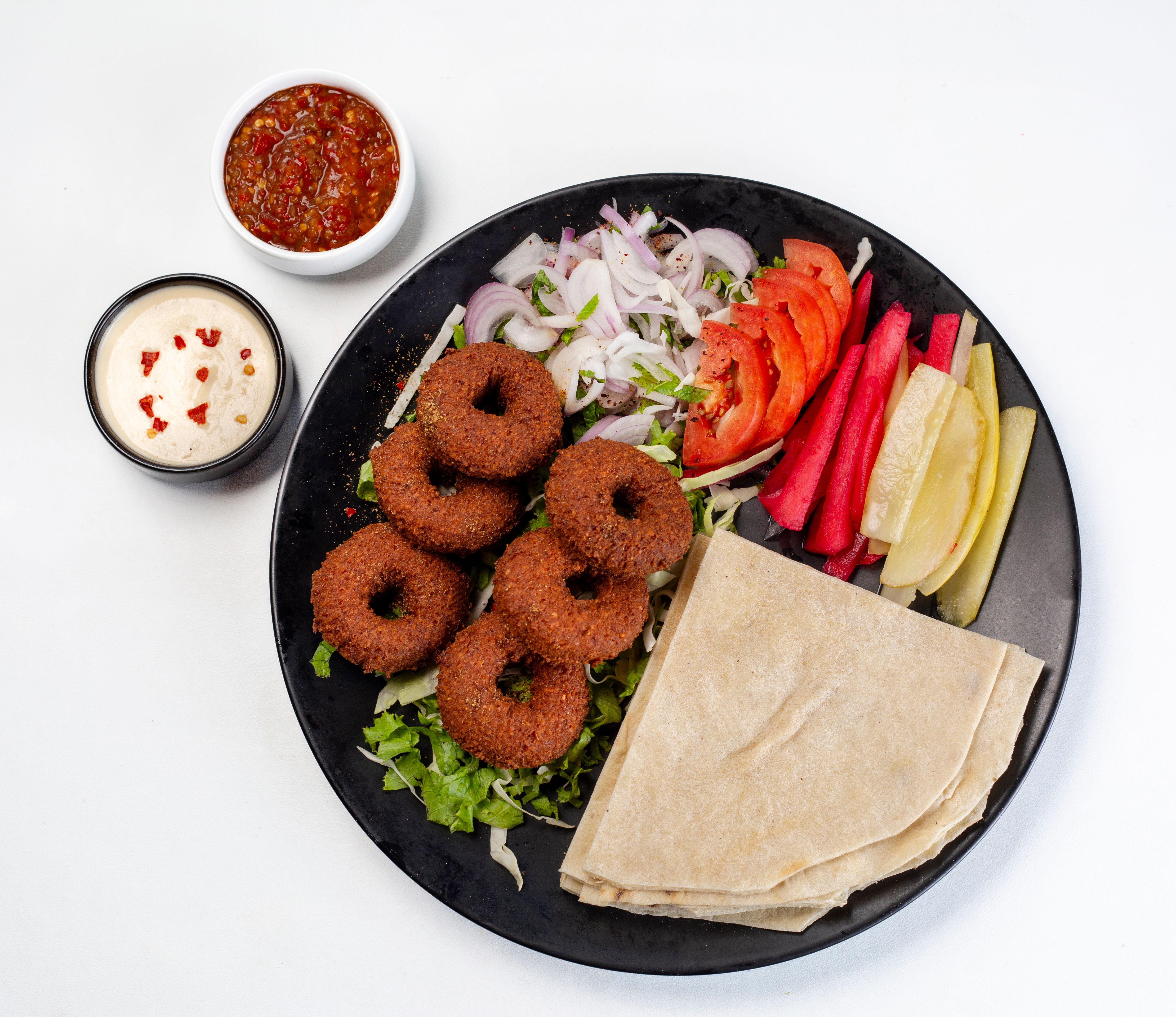 Pulled Falafel with Chipotle Slaw