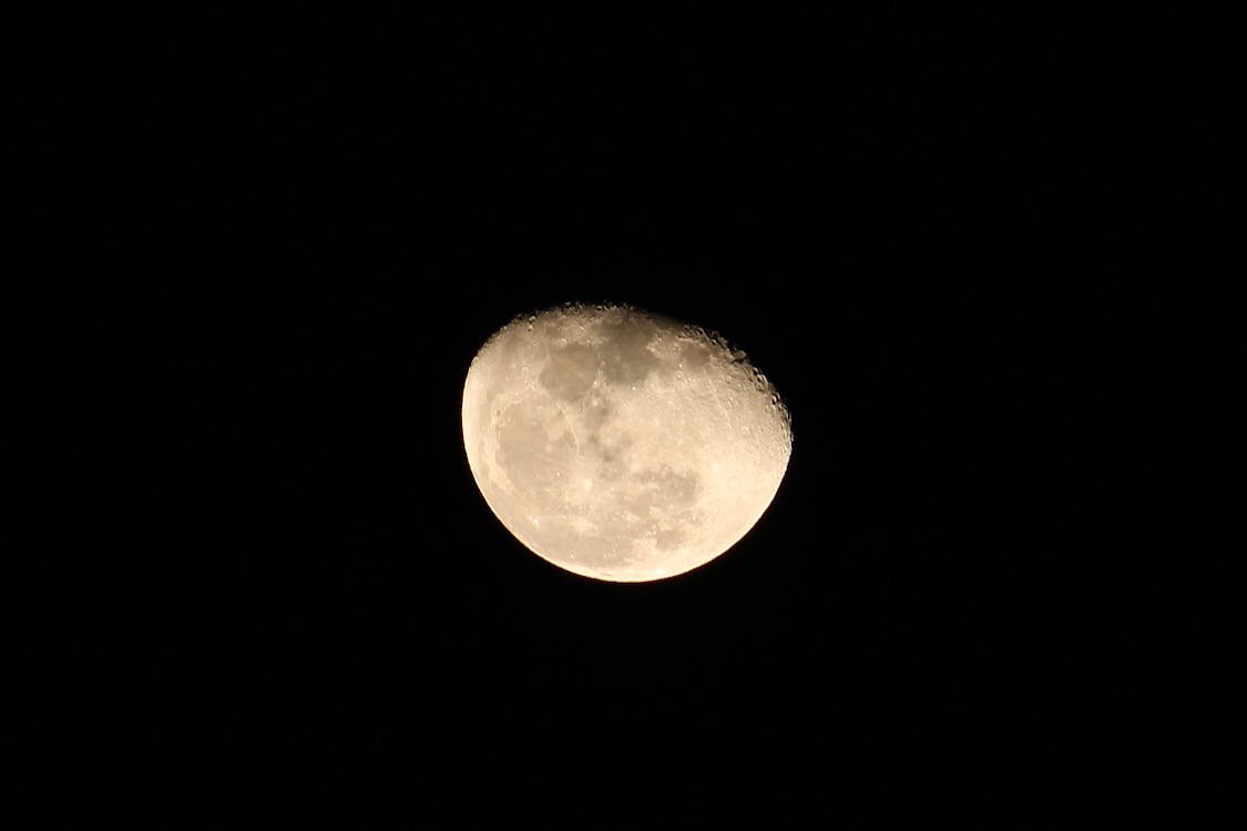 Close-up of Moon in the Sky