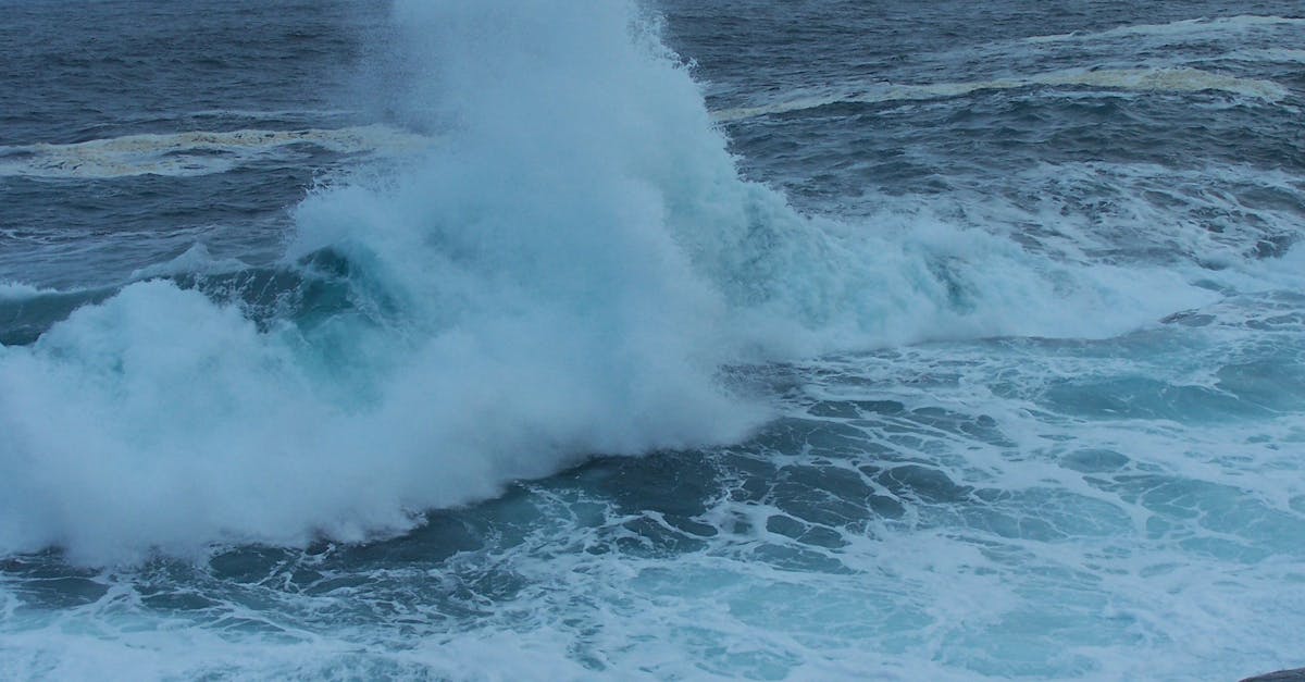 Waves Breaking Against Sea