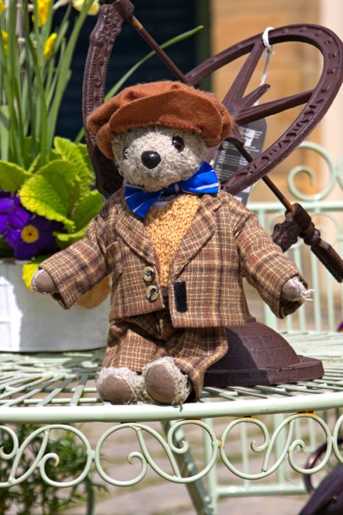 Free Ted  at Belsay Hall Northumberland. Stock Photo