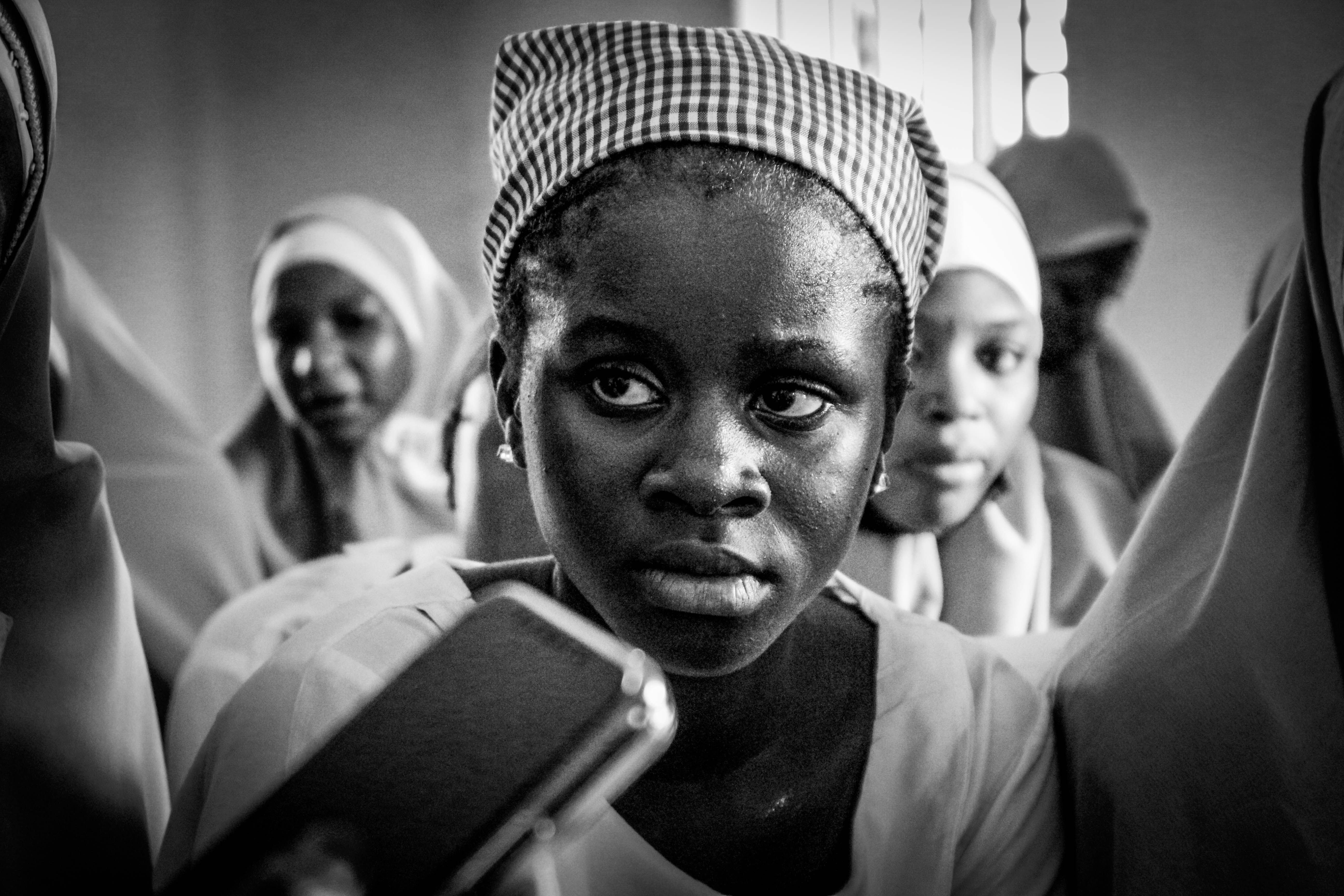 Portrait of an African Woman in Black and White · Free Stock Photo