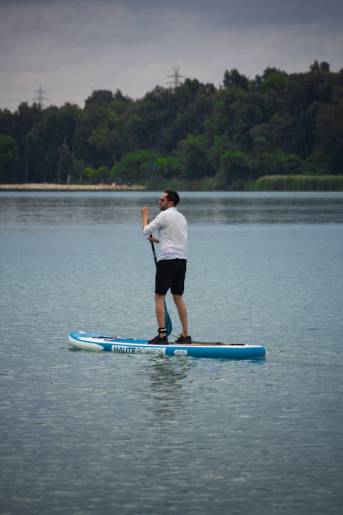 Foto stok gratis air, danau, dayung