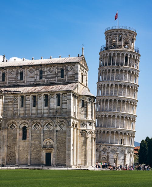 Gratis arkivbilde med bygning, det skjeve tårnet i pisa, italia