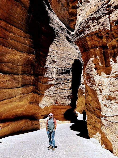 Man and Rocks