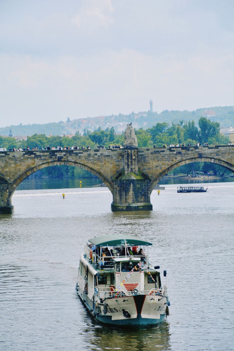 Prague canal cruise around Charles Bridge