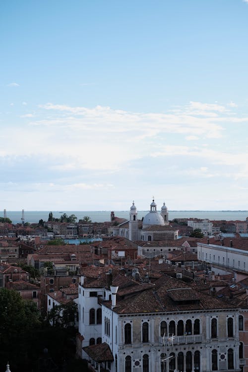 A view of the city of venice from a balcony