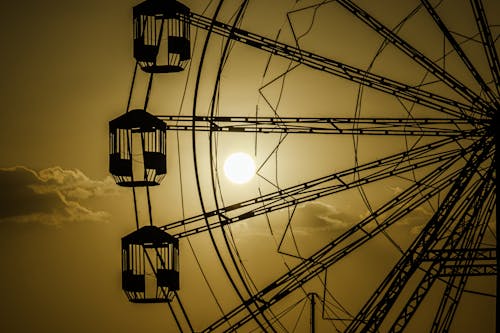 Ferris wheel at sunset