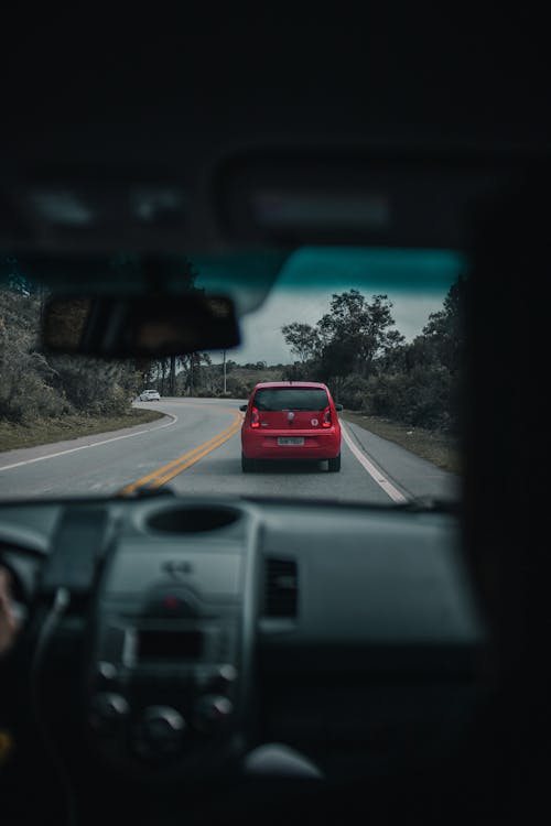 Free Red Hatchback Stock Photo