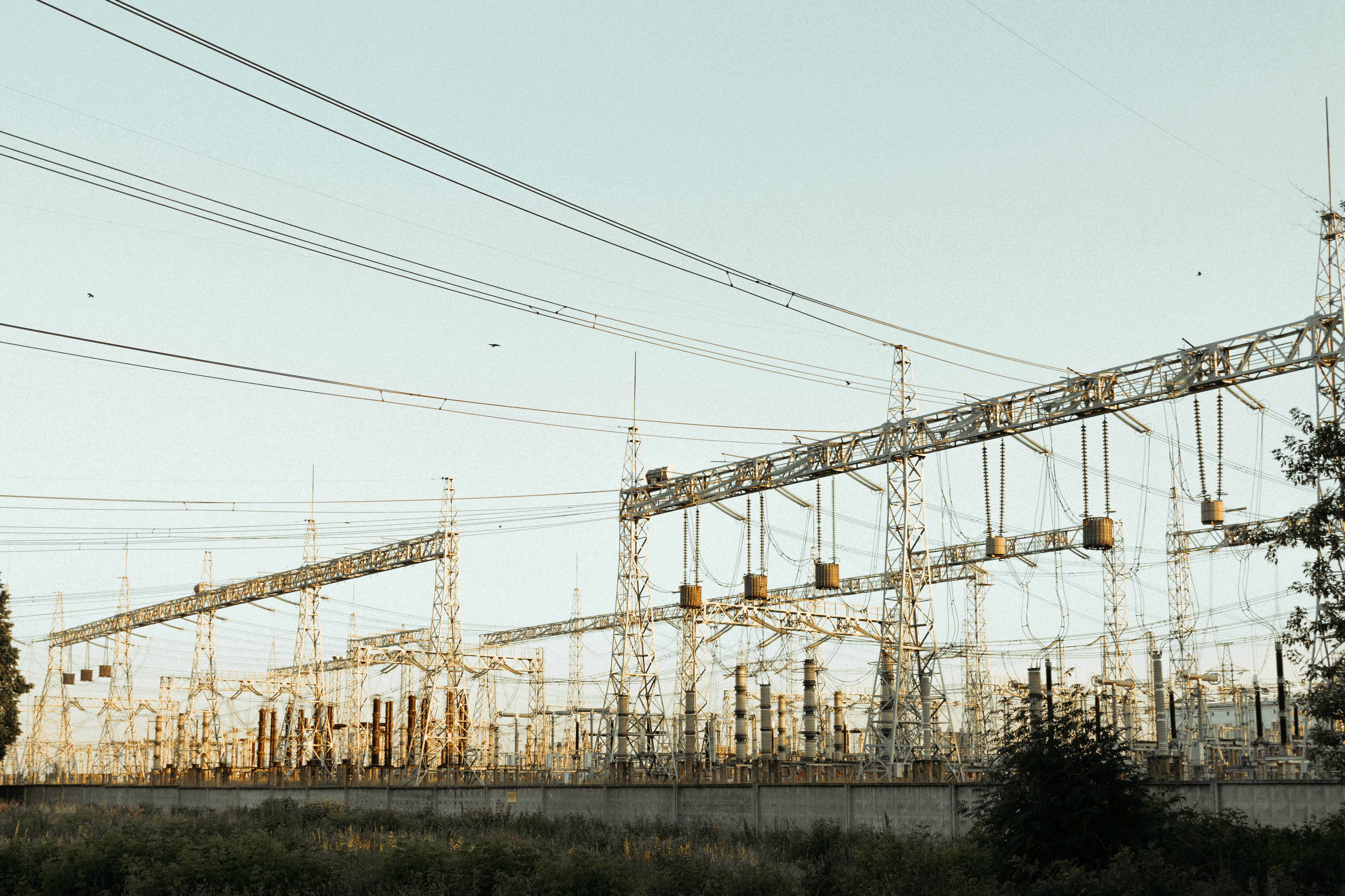Image of a substation or complex electrical infrastructure - medium voltage electrical contractors