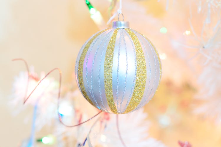 Close-up Of Christmas Ball