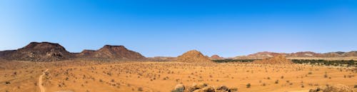 Scenic View of Desert Against Clear Sky