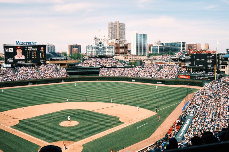 Baseball game at Wrigley Field in Chicago