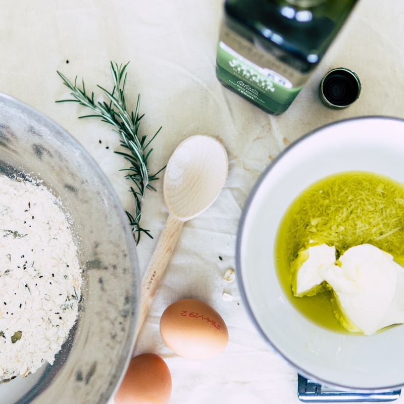Sourdough Simple Rosemary Olive Oil Crackers