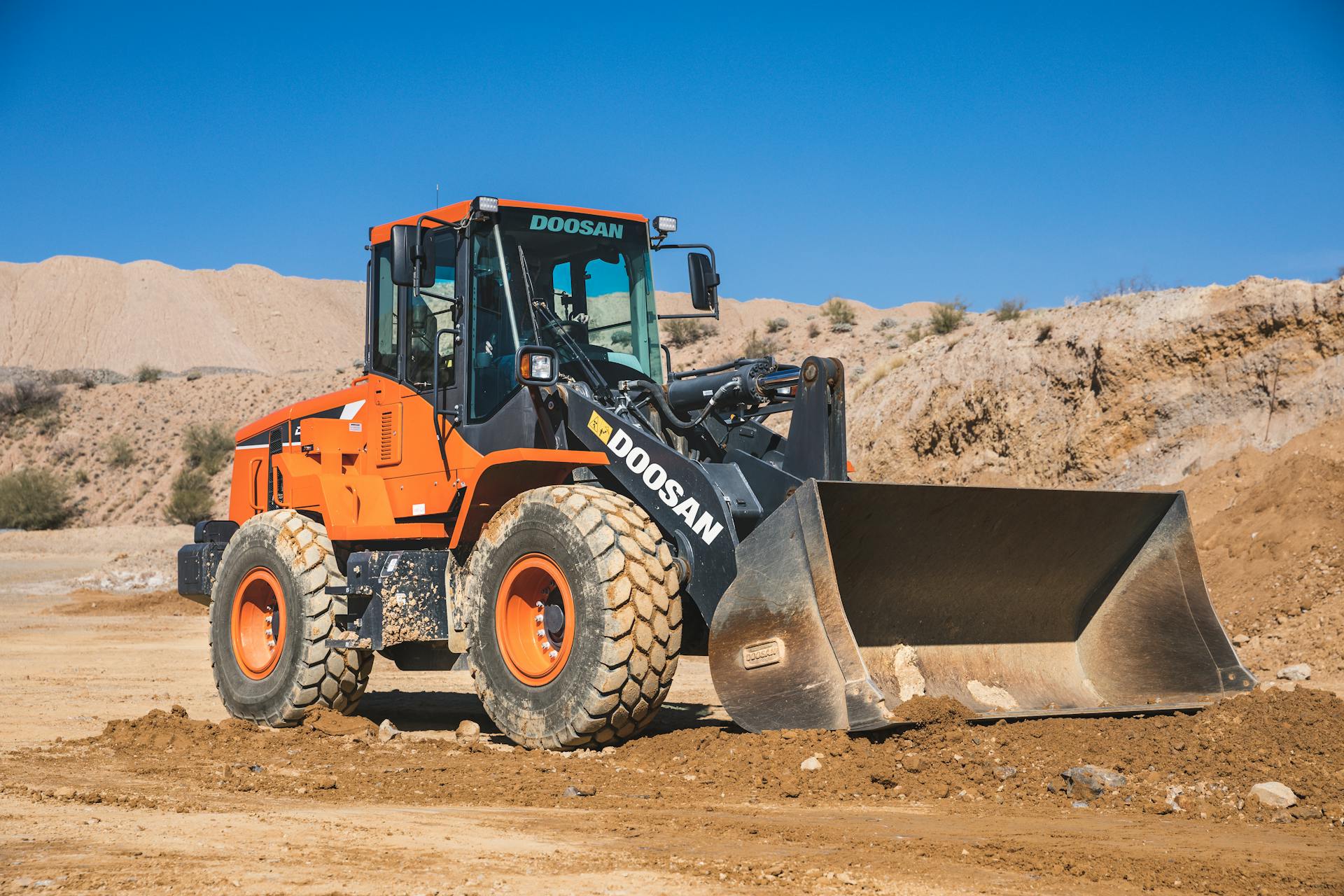 Excavator on Field