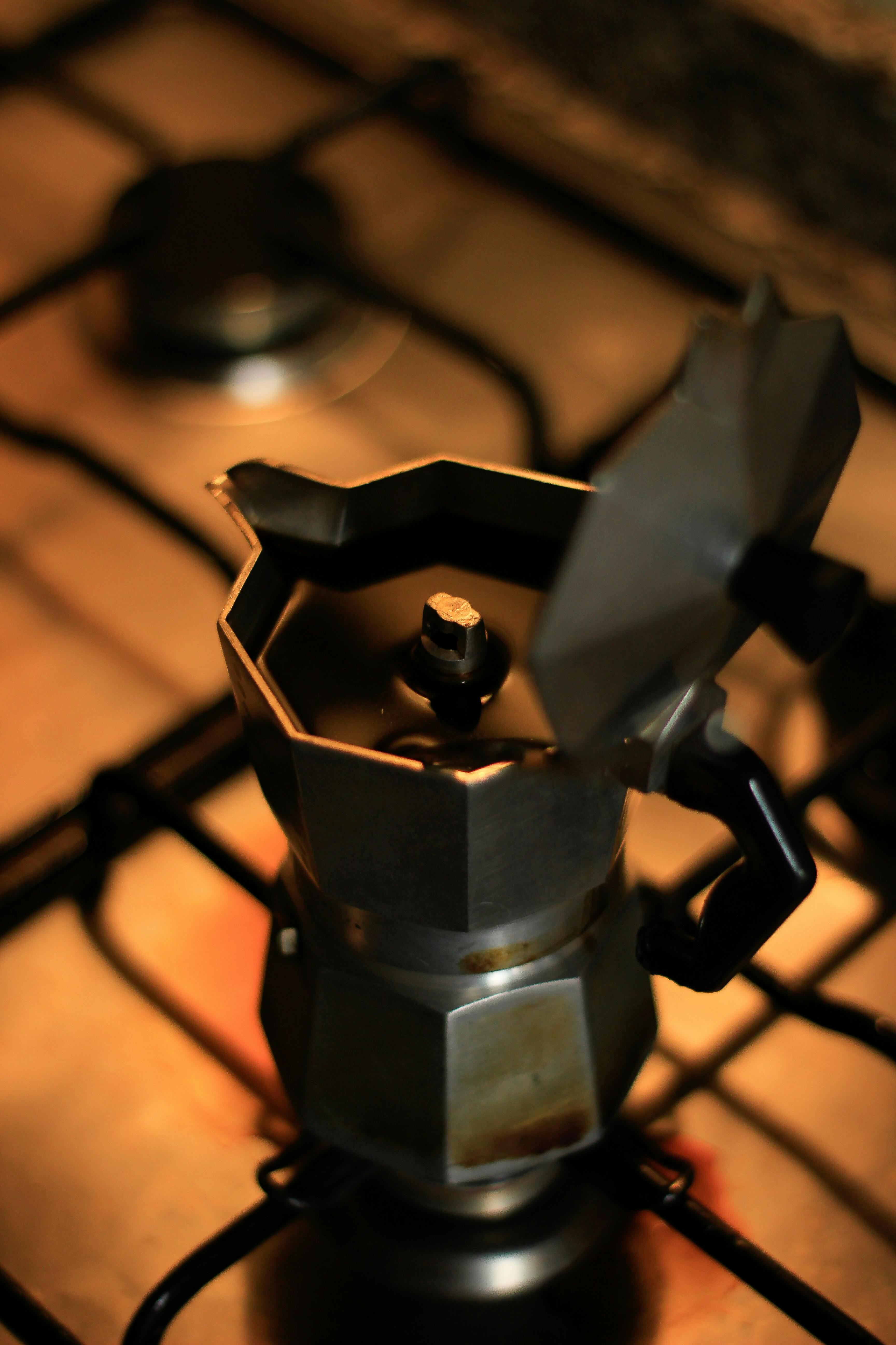 Grey Stainless Steel Moka Pot · Free Stock Photo