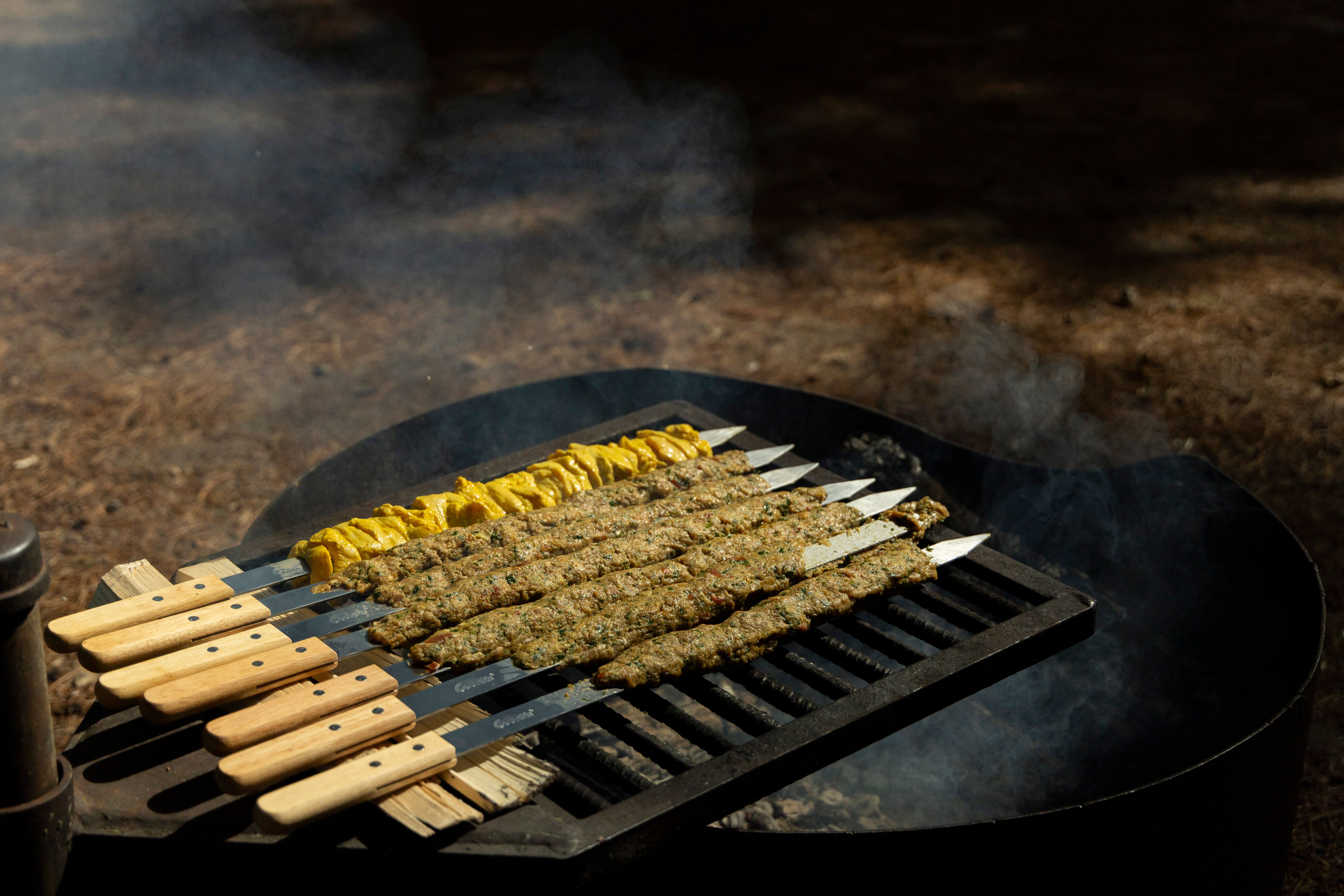 Brown-Sugar Kebab with Charred Lemon
