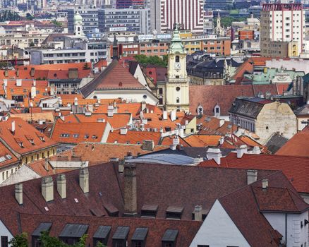Rooftops of Old Town in Bratislava