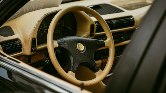 Freshly detailed luxury car interior
