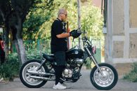 Man Riding Motorcycle