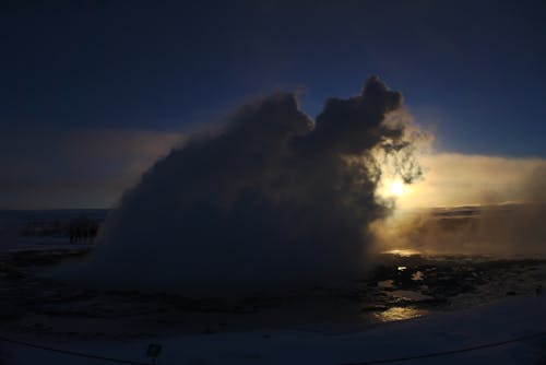 Kostenloses Stock Foto zu explosion, geysir, island