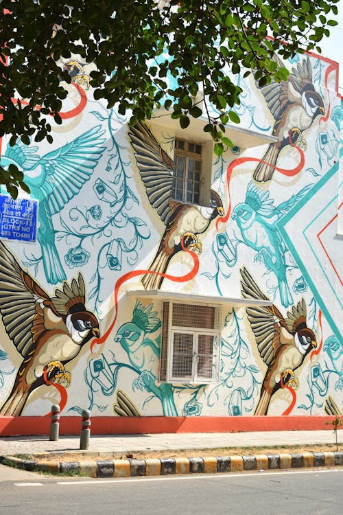 delhi, duvar yazısı, eski sokak içeren Ücretsiz stok fotoğraf