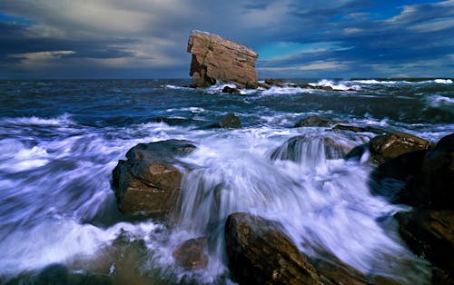 不毛, 岩, 岸の無料の写真素材