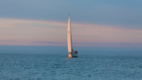 Free stock photo of night, sail boat